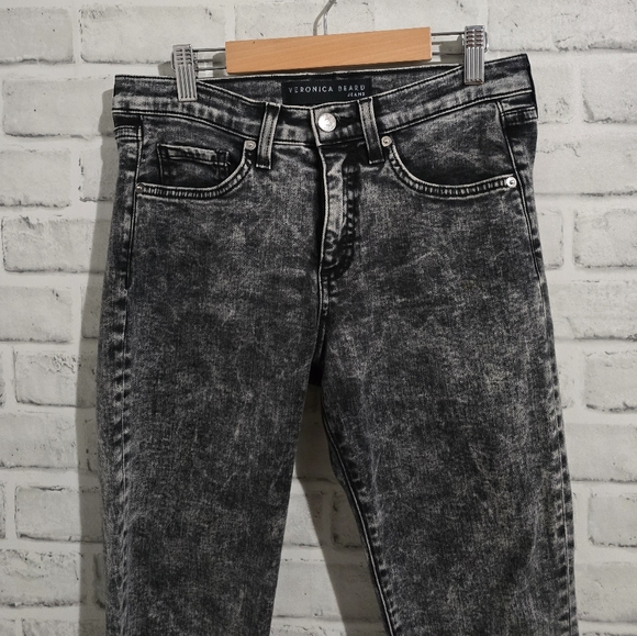 EUC Veronica Beard Brooke Acid Wash Skinny Jeans size 27 - Picture 5 of 9